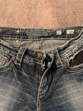 Miss Me Women’s Washed Blue Relaxed Fit Jeans